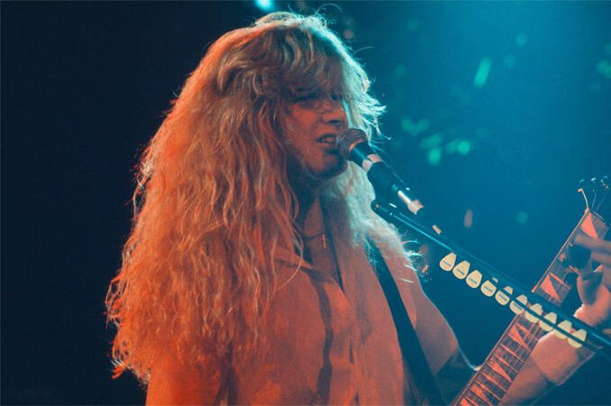 Dave Mustaine - Madison Square Garden, NYC, NY, US, 28th June 1991. Photo by David Tan